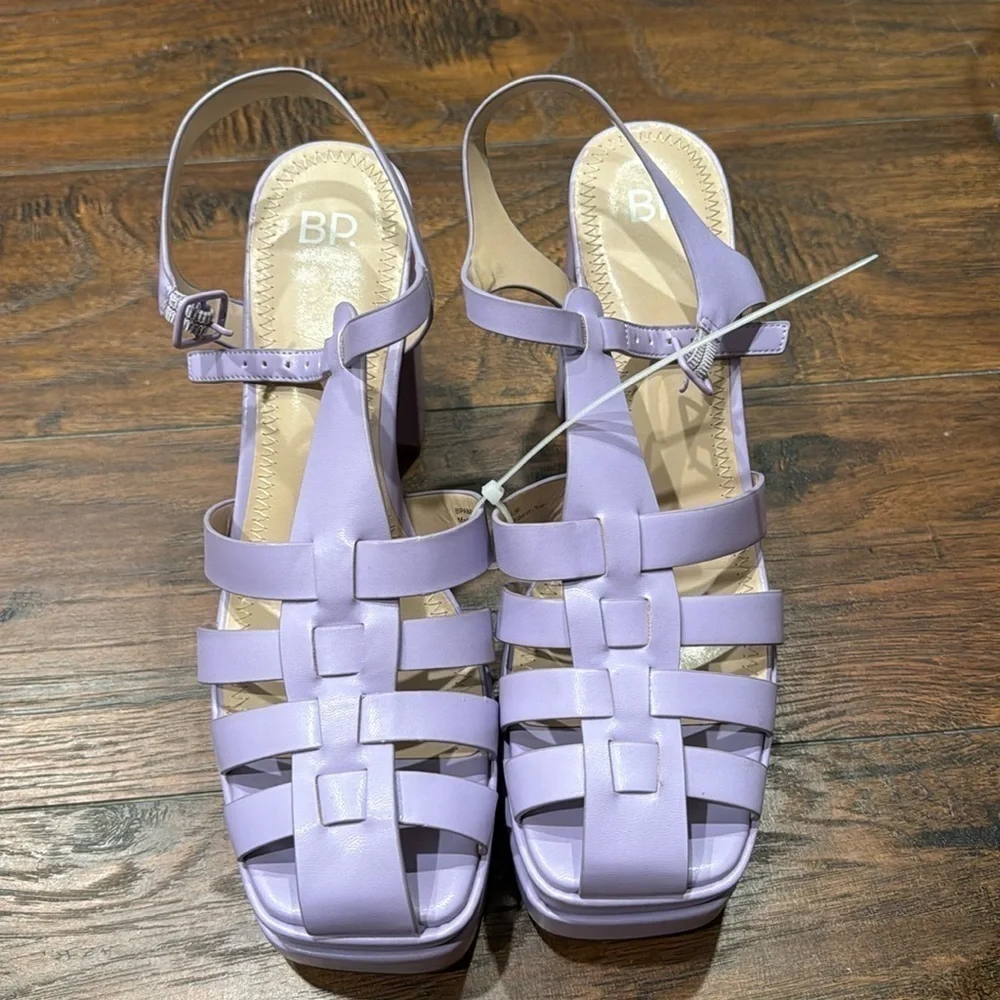 NEW! BP Purple Amaya Fisherman Platform Sandals - Size 9.5 🚜
